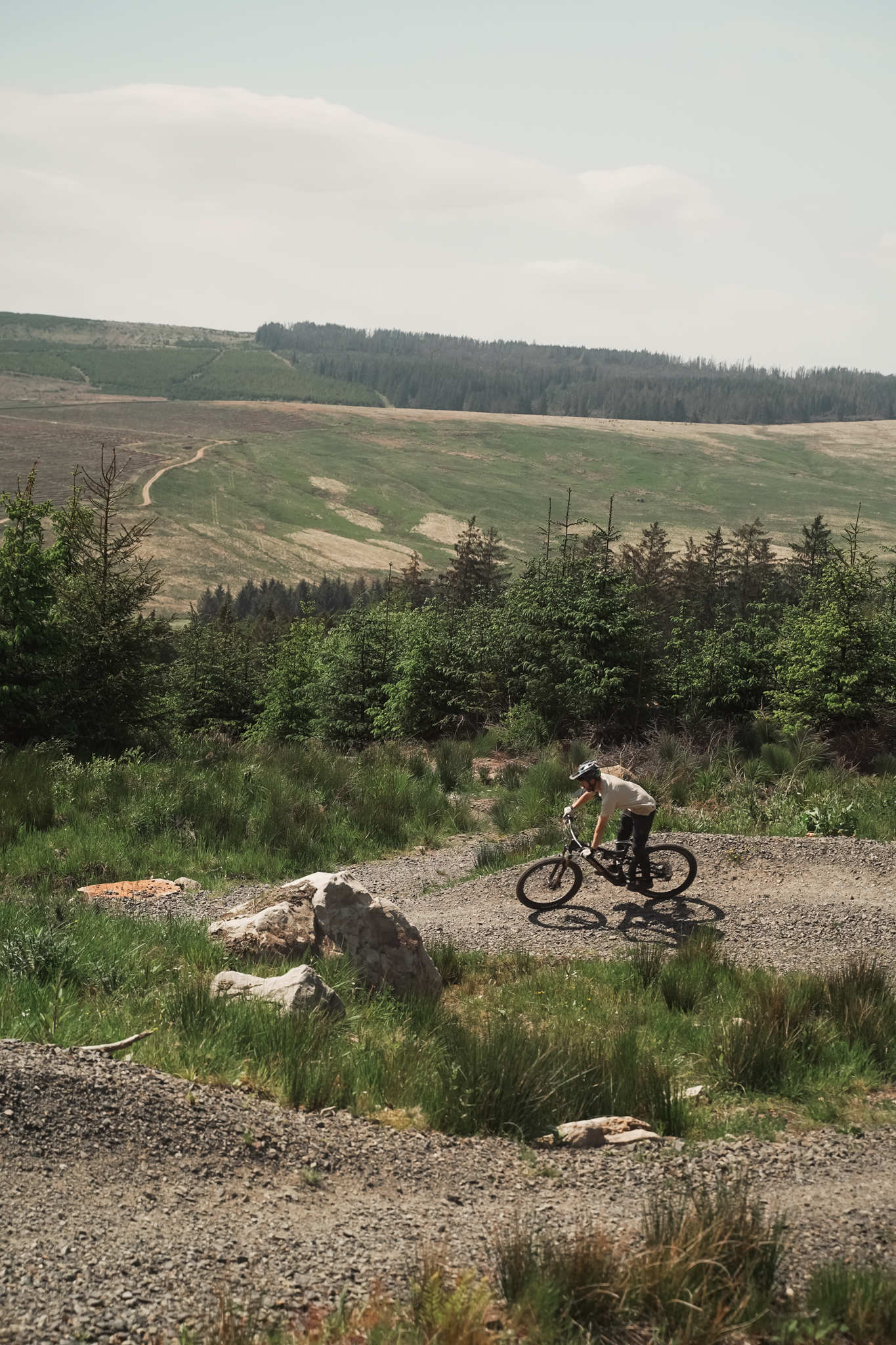 Rider on the Kielder trails