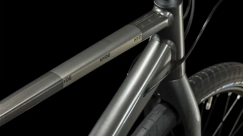 Cube Hyde Urban Hybrid Bike in Metalgrey and Black-1