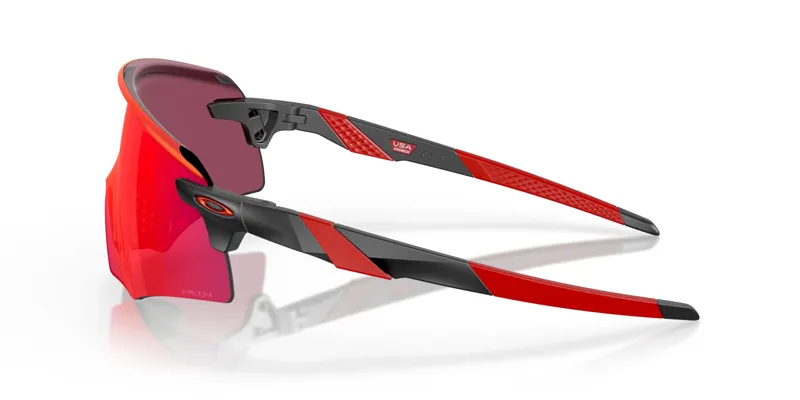 Oakley Encoder Sunglasses in Matte Black and Red-5