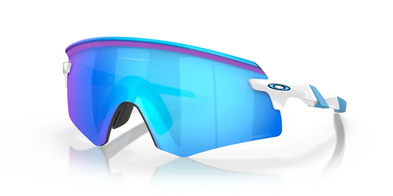 Oakley Encoder Sunglasses in Polished White and Blue-6