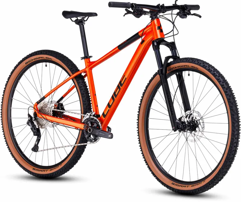 Cube Attention Hardtail Mountain Bike in Fireorange and Black-1
