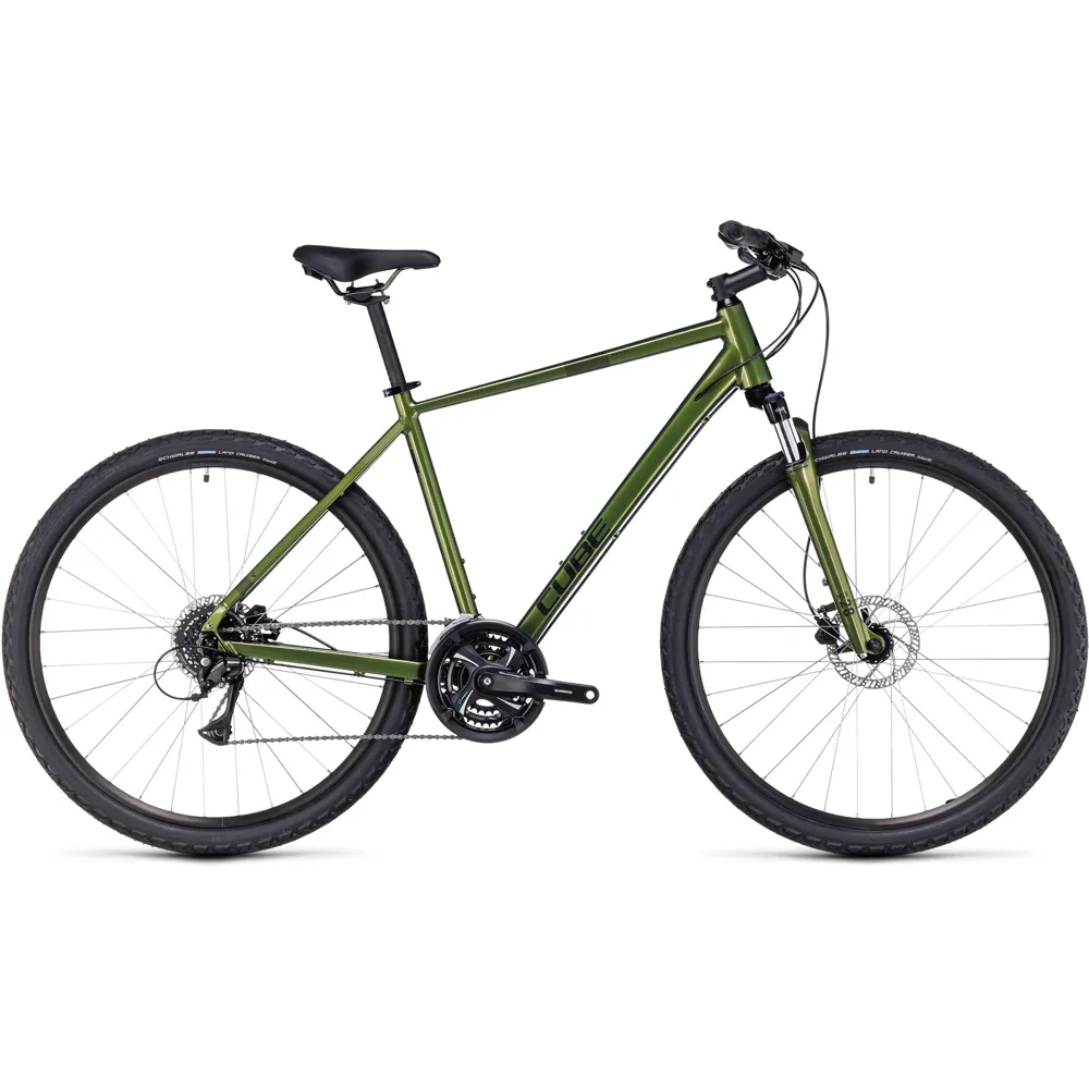 Team Cycles Cube Nature Hybrid Bike in Shinymoss and Black | Interest FREE Finance & Online Refund Policy.