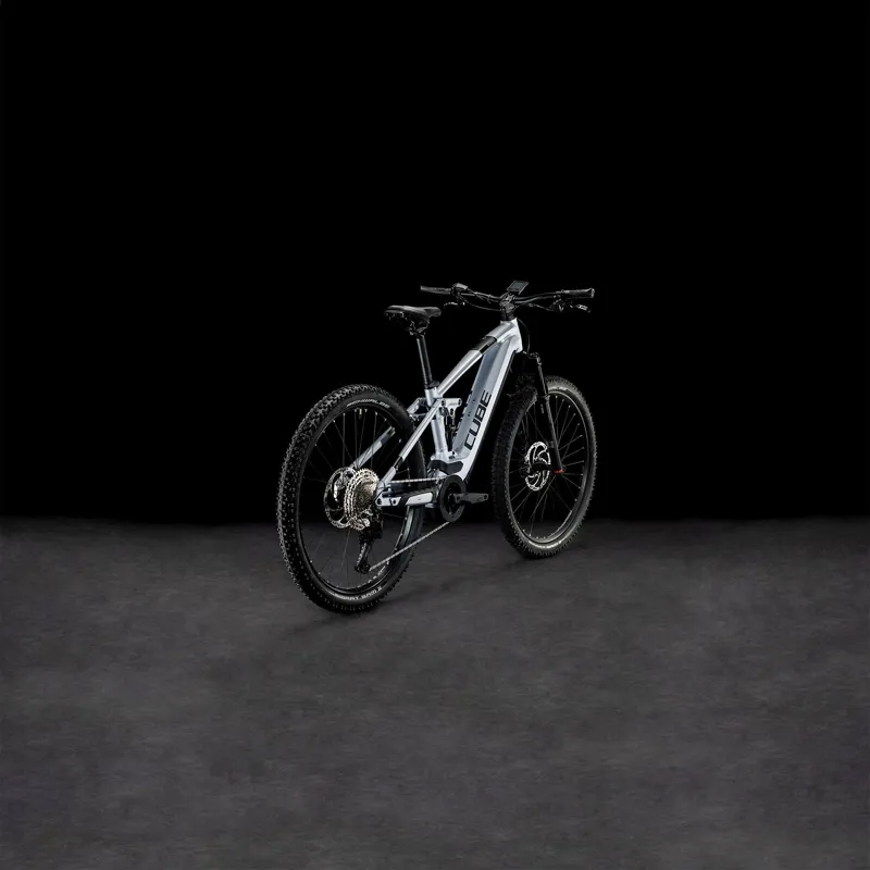 Cube Stereo Hybrid 120 Race 750 Electric FUll Suspension Mountain Bike in Polarsilver-7