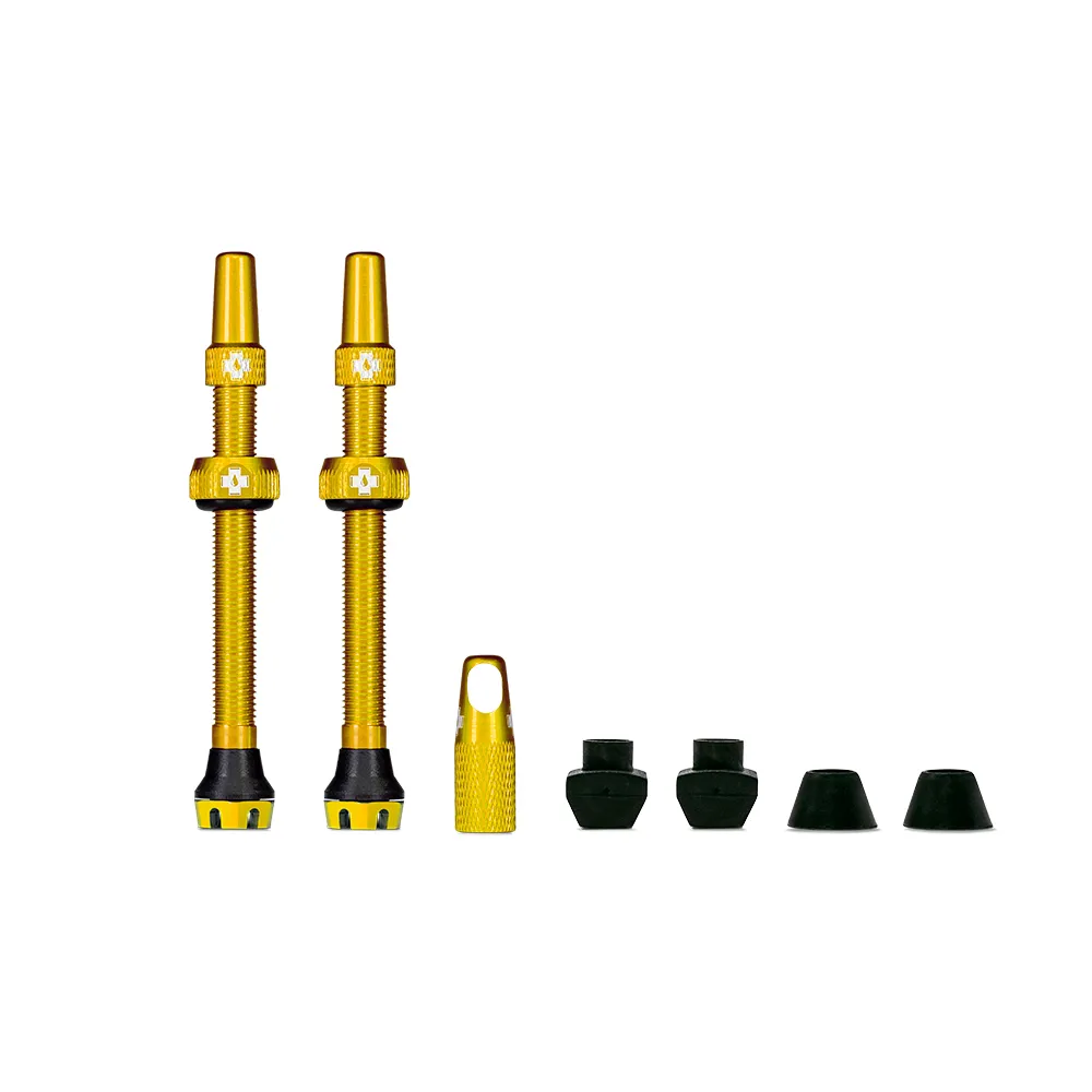 Team Cycles Muc Off Muc-Off Tubeless Valves V2 in Gold | Interest FREE Finance & Online Refund Policy.