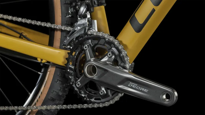 Cube Aim EX Mountain Bike in Caramel and Black-4