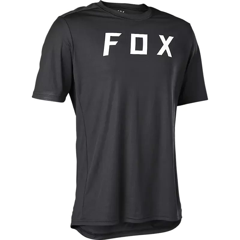 Fox Ranger Moth Short Sleeve Mountain Bike Jersey in Black