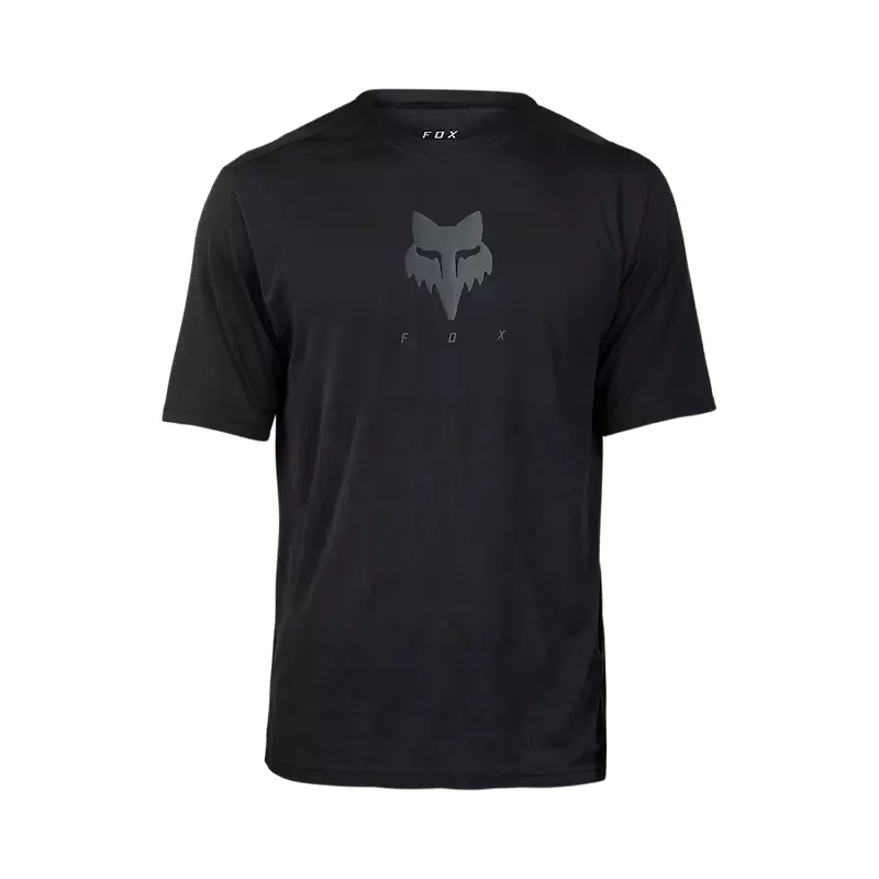 Fox Ranger TruDri Short Sleeve Mountain Bike Jersey in Black