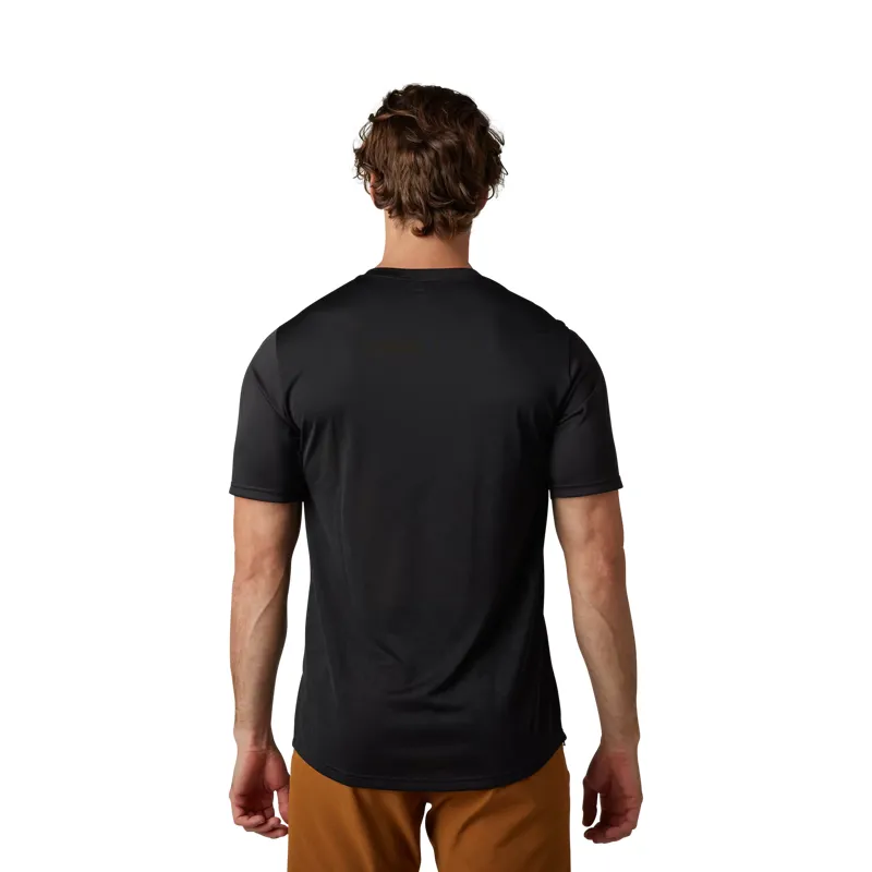 Fox Ranger TruDri Short Sleeve Mountain Bike Jersey in Black-2