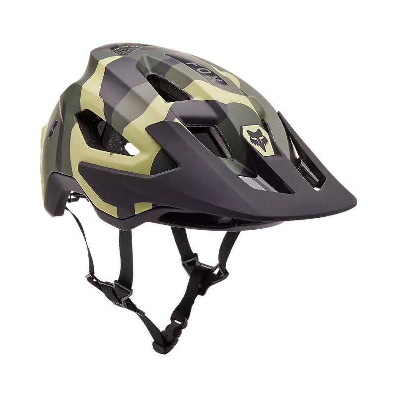 Fox Speedframe Camo Mountain Bike Helmet in Green Camouflage-1
