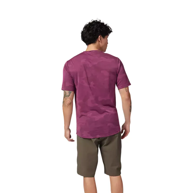 Fox Ranger TruDri Short Sleeve Mountain Bike Jersey in Sangria-3