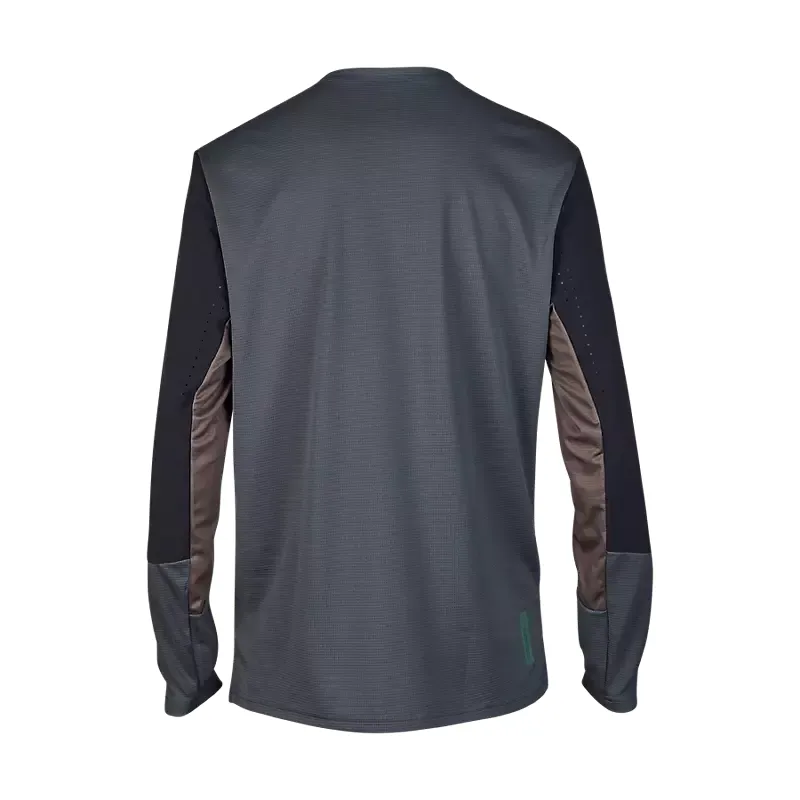 Fox Defend Long Sleeve Mountain Bike Jersey in Graphite Grey-1