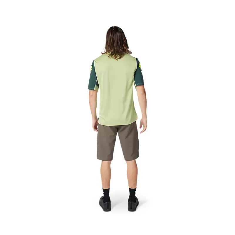 Fox Defend Taunt Short Sleeve Mountain Bike Jersey in Pale Green-3