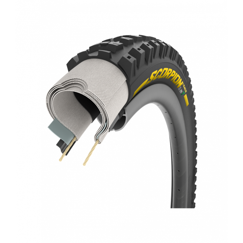 Pirelli Scorpion Race Enduro T DualWALL Mountain Bike Tyre in Yellow - 27.5 and 29 Inch-5