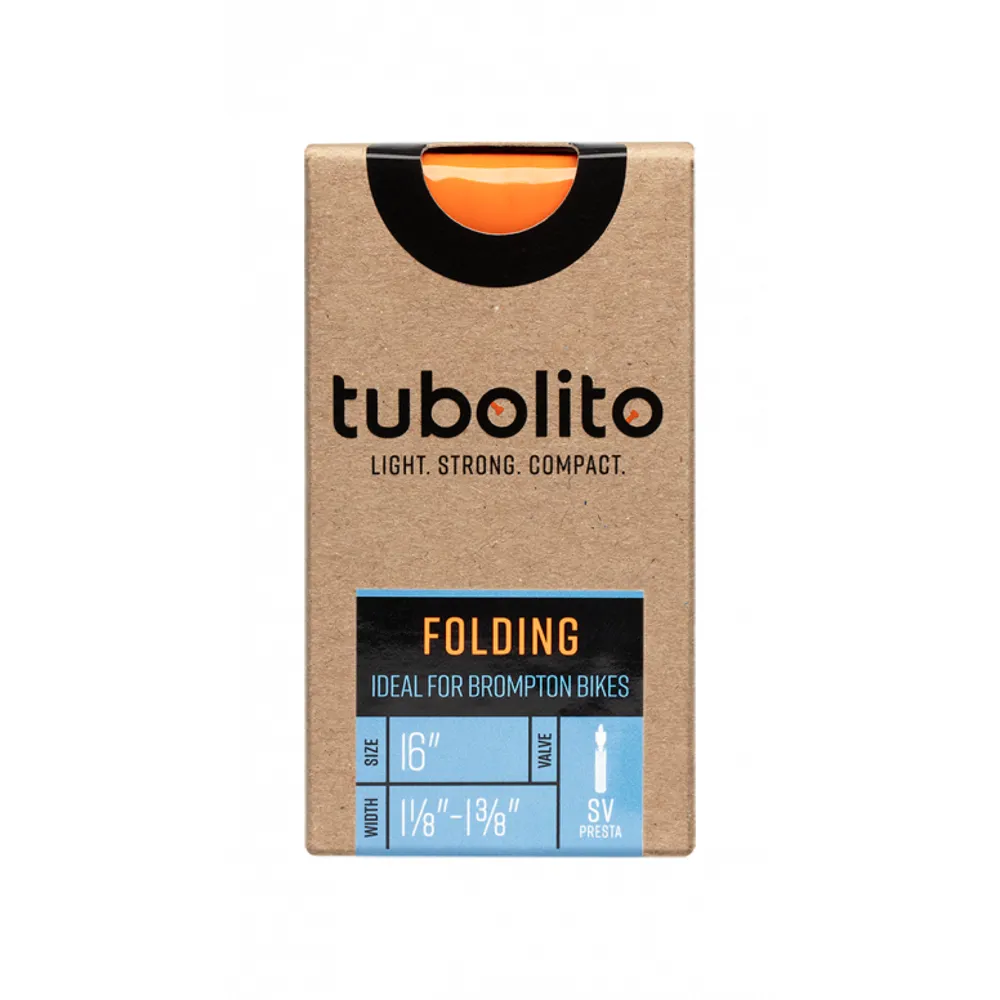 Team Cycles Tubolito Tubo Folding Bike Lightweight Inner Tube in Neon Orange - 16 x 11/8-13/8 | Interest FREE Finance & Online Refund Policy.