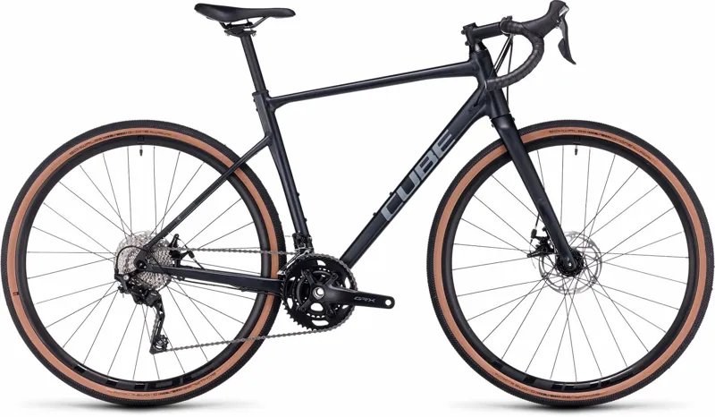 Cube Nuroad Pro Gravel Bike in Alblack and Grey