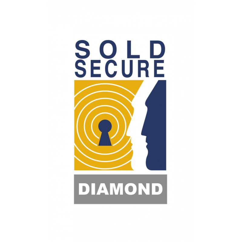 OnGuard Diamond Sold Secure Pitbull DT Lock in Black and Yellow Diamond Secure-1