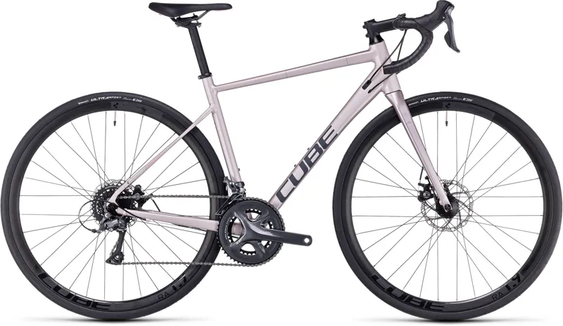 Cube Axial WS Womens Road Bike in Greyrose and Blush