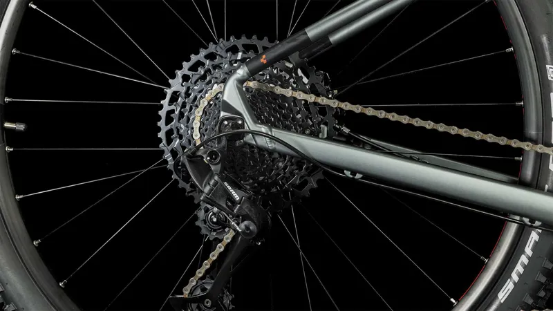 Cube Analog Hardtail Mountain Bike in Flashgrey and Red-2