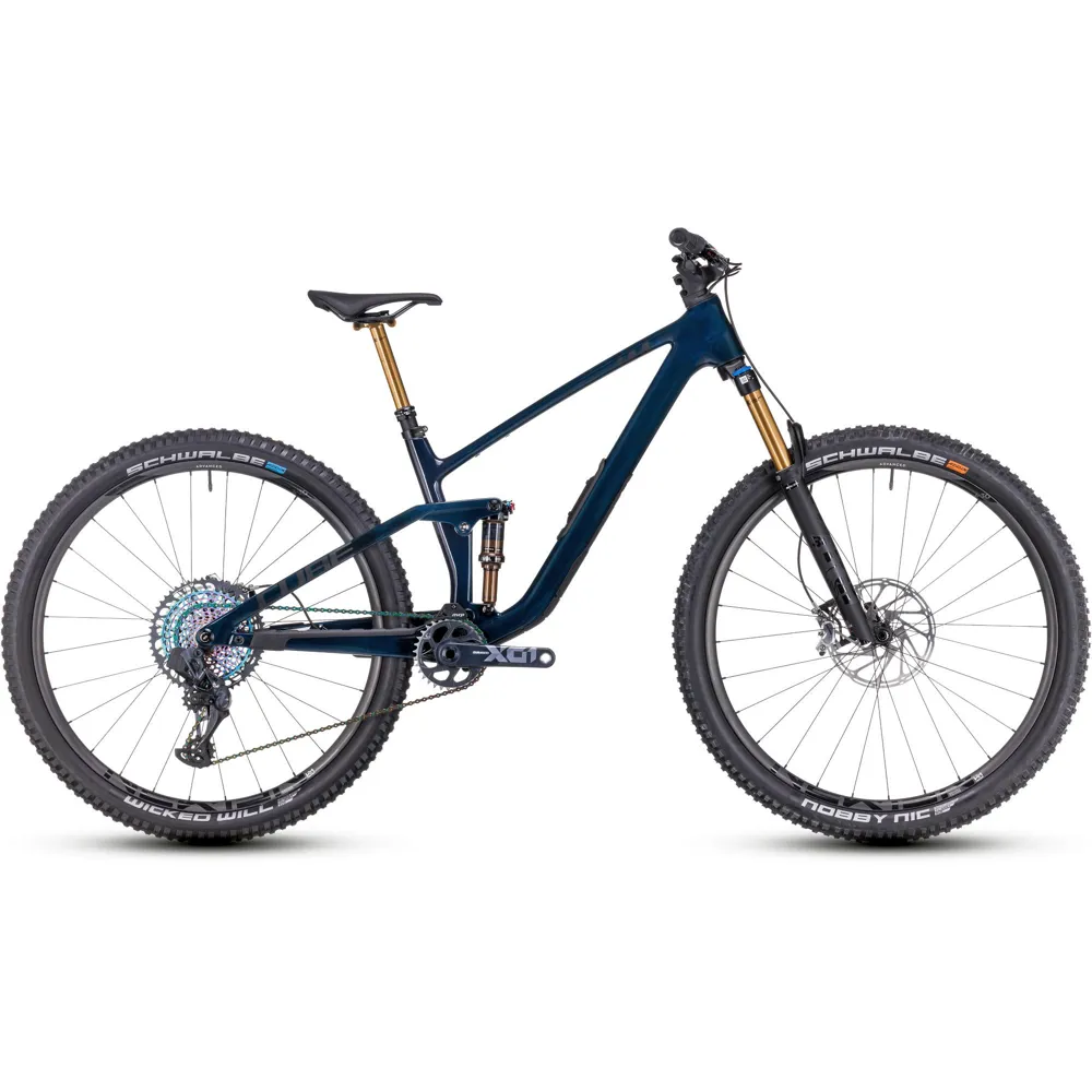 Team Cycles Cube Stereo NOE44 C:68X SLT Full Suspension Mountain Bike in Liquidblue and Black | Interest FREE Finance & Online Refund Policy.