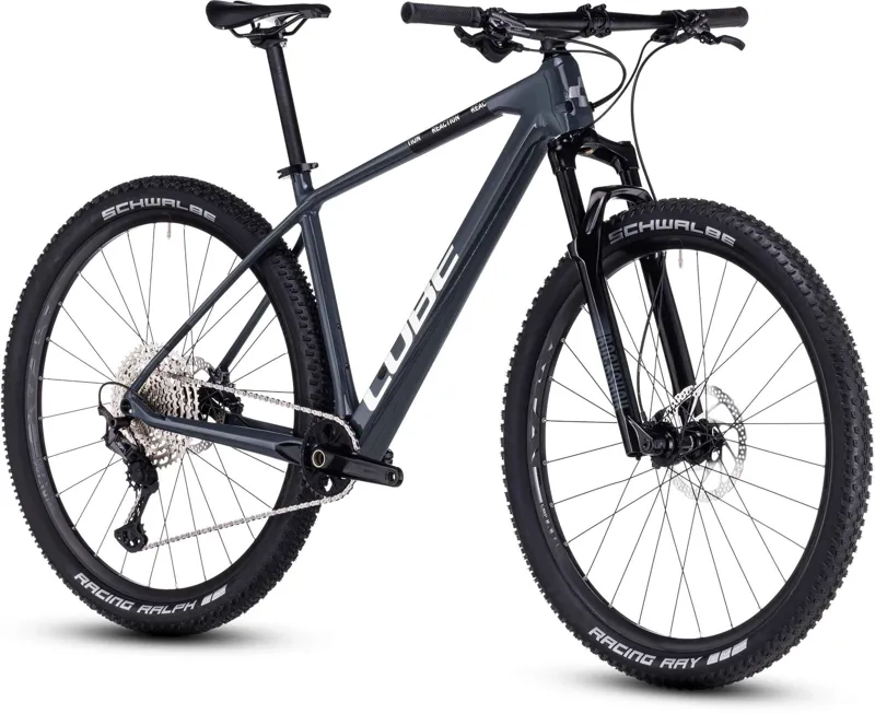 Cube Reaction C:62 Pro Mountain Bike in Grey and Metal-1