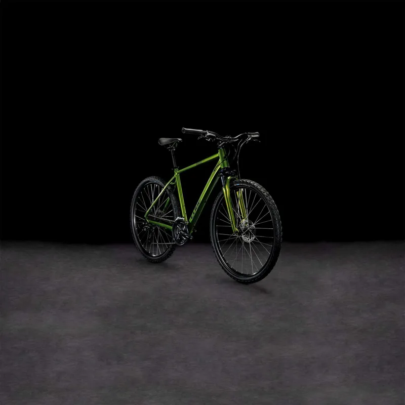 Cube Nature Hybrid Bike in Shinymoss and Black-7