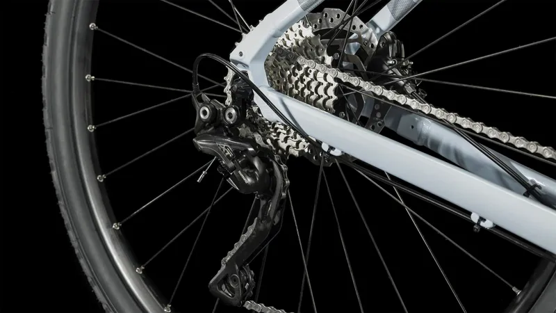 Cube Nature Pro Gravel Bike in Frostwhite and Grey-5