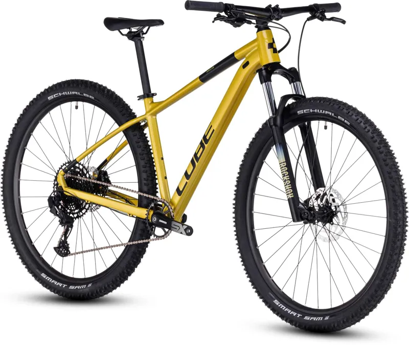 Cube Analog Hardtail Mountain Bike in Flashlime and Black-1
