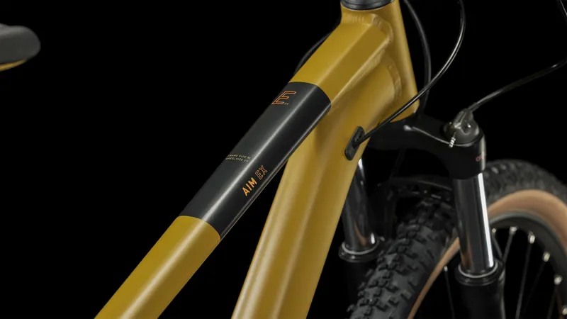 Cube Aim EX Mountain Bike in Caramel and Black-3