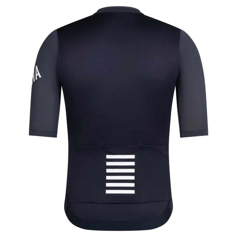 Rapha Men's Pro Team Short Sleeve Cycling Jersey in Black and Dark Navy-1