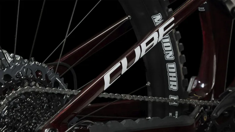 Cube Stereo Hybrid ONE55 C:68X SLX 750 Full Suspension Electric Mountain Bike in Liqred-5