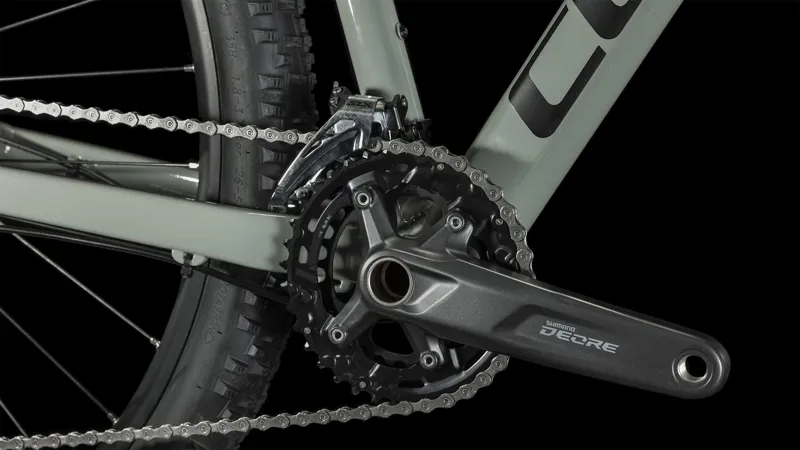 Cube Attention Hardtail Mountain Bike in Swampgrey and Black-3