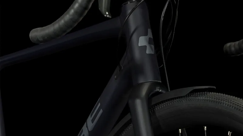Cube Nuroad Pro FE Gravel Bike in Metalblack and Grey-2