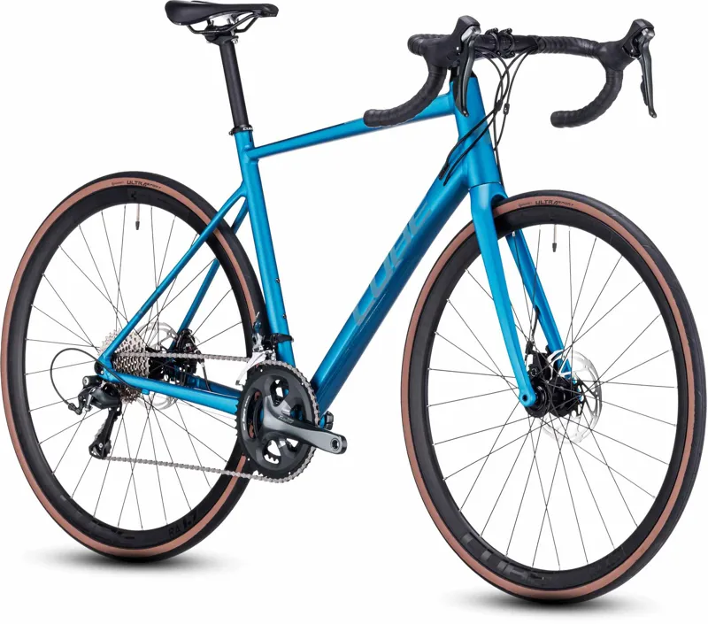 Cube Attain Race Road Bike in Blue and Spectral