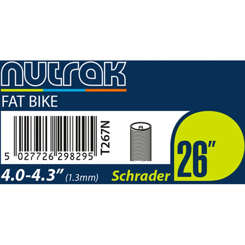 Nutrak 26 inch Schrader Inner Tube - Various Sizes-8