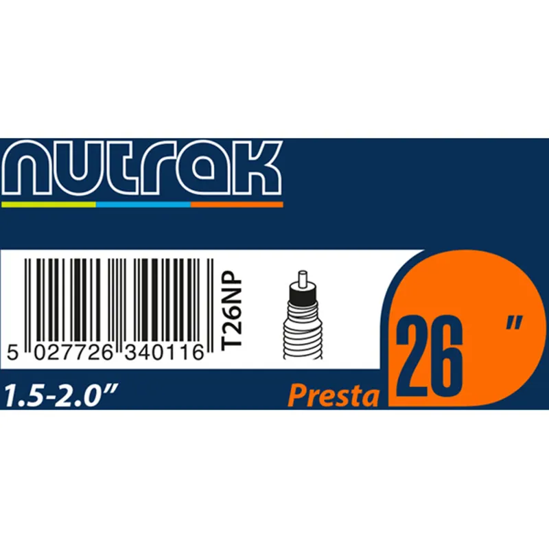 Nutrak 26 inch Schrader Inner Tube - Various Sizes-11