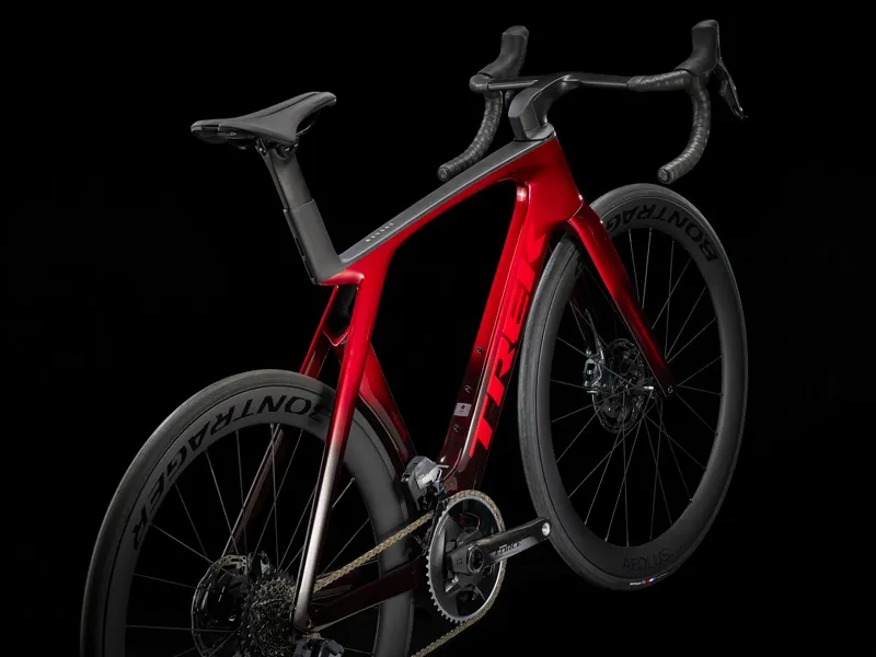 TREK Madone SLR 7 AXS Gen 7 Road Bike in Metallic Red Smoke to Red Carbon Smoke-1
