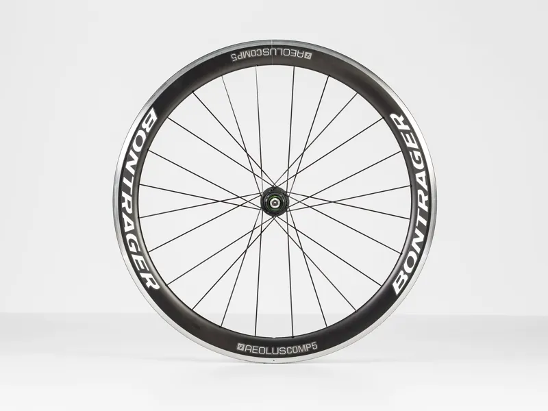 Bontrager Aeolus Comp 5 TLR Carbon Road Wheel in Grey and White-1