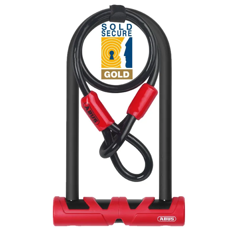 Abus 420 170hb Ultimate D Lock And Cable Pack Gold Ss size