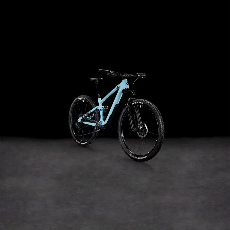 Cube Stereo ONE44 C:62 Pro Full Suspension Mountain Bike in Mayablue and Black-7