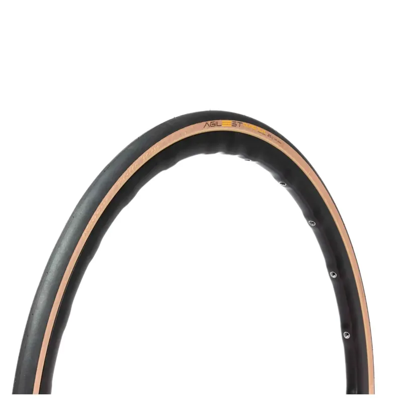 Panaracer Agilest Duro TLR Folding Road Tyre in Amber - 700c