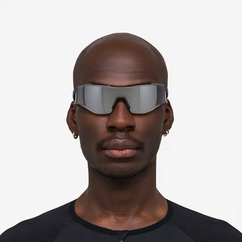 Rapha Letras Cycling Glasses in Black Mirror