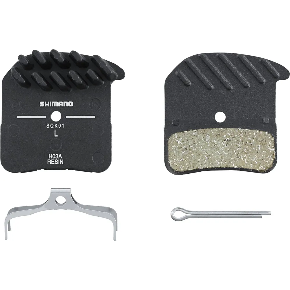 Team Cycles Shimano H03A Resin Disc Brake Pads with Cooling Fins | Interest FREE Finance & Online Refund Policy.