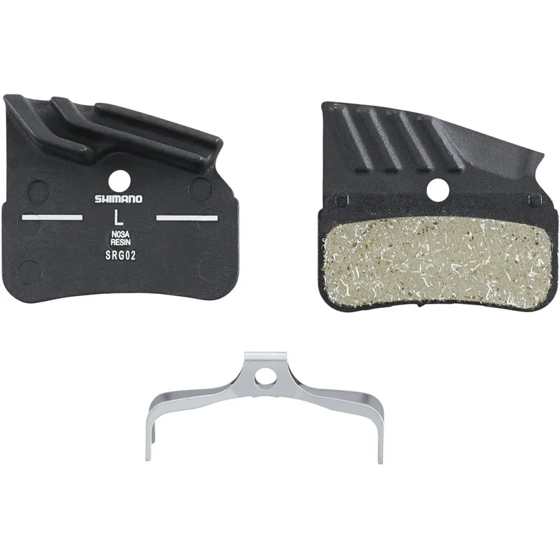 Shimano BRBX N03A Resin Disc Pads and Spring with Cooling Fins