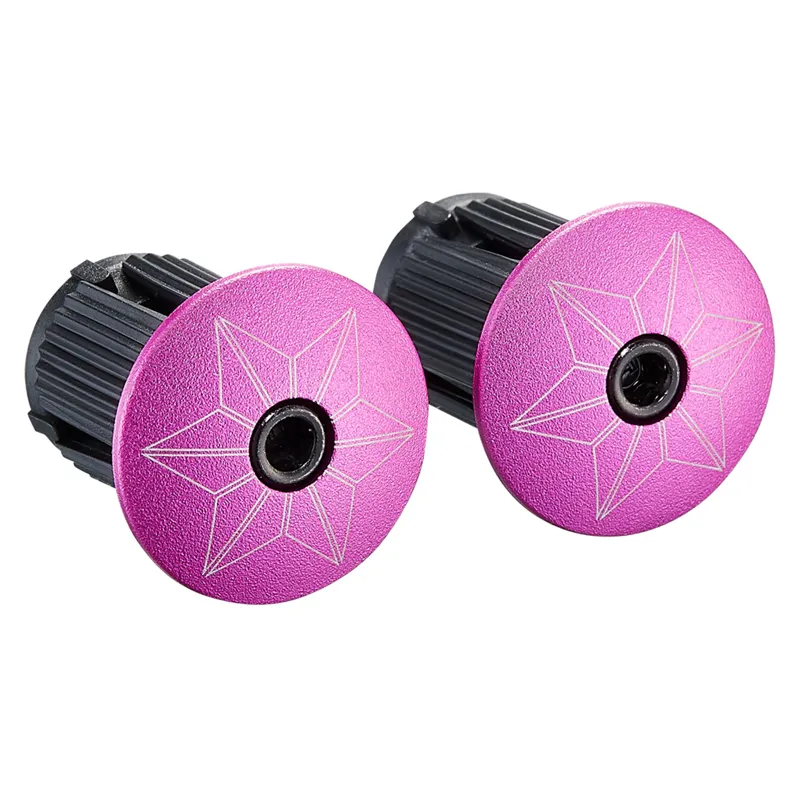 Supacaz Sticky Kush Bar Tape and Plugs in Neon Pink-2