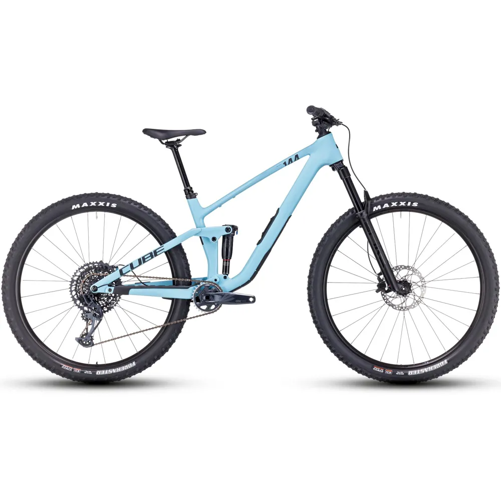 Team Cycles Cube Stereo ONE44 C:62 Pro Full Suspension Mountain Bike in Mayablue and Black | Interest FREE Finance & Online Refund Policy.