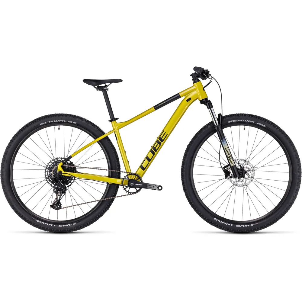 Team Cycles Cube Analog Mountain Bike in Flashlime and Black | Interest FREE Finance & Online Refund Policy.