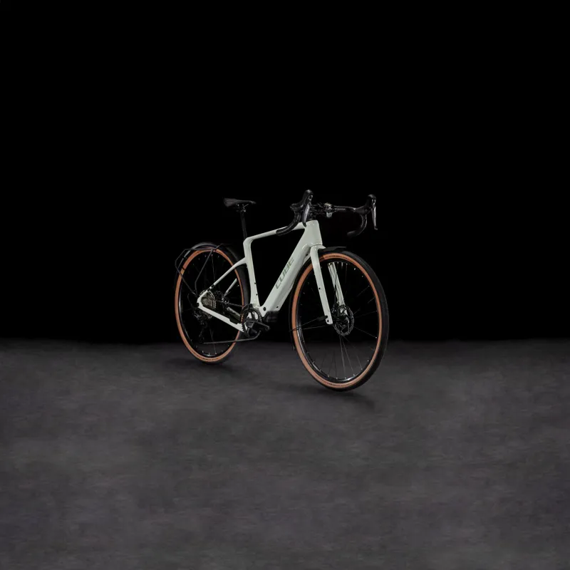 Cube Nuroad Hybrid C:62 Race FE 400X 29 Electric Gravel Bike in Desertstone and Green-6
