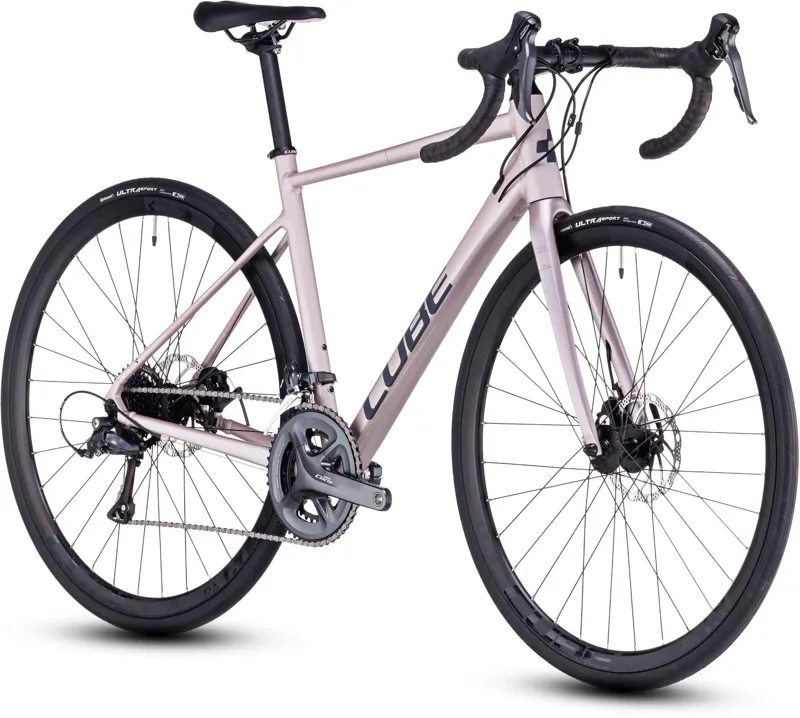Cube Axial WS Womens Road Bike in Greyrose and Blush-1