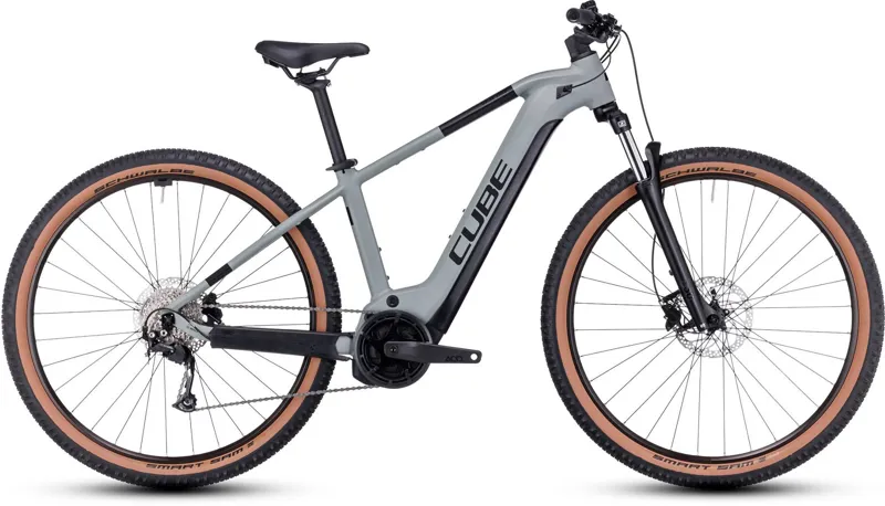 Cube Reaction Hybrid Performance 625Wh Electric Mountain Bike in Grey and Black