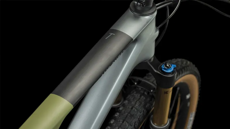 Cube AMS ONE11 C:68X TM 29 Full Suspension Mountain Bike in Flashgrey and Olive-6